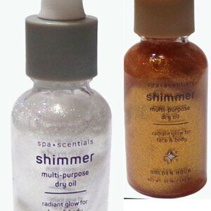 Spa•Scentials Shimmer Multi-purpose Dry Oil silver lining & golden hour (Set)